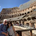Freddy and Cynthia enjoy the Colosseum.