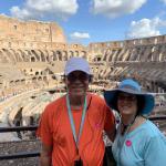 Jeff and Marlene with a great shot of the Colosseum interior.