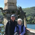 Richard and Gail on Isola Bella.