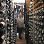 Richard checks out the amazing wine cellar at Tota Virginia.