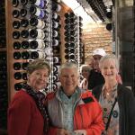 The ladies enjoy our wine cellar tour.