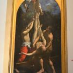 The painting of the crucifixtion of Peter.