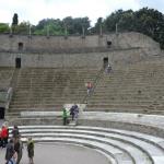 An ancient theater in Pompeii.