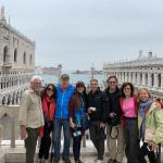 On the terrace of St. Mark's Basilica.