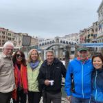 The Rialto Bridge over the Grand Canal in Venice.