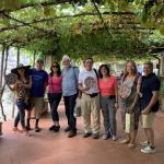 Everyone is very happy and content after a delicious wine tasting lunch at Verrazzano.