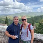 Kevin and Janet enjoy the beauty surrounding Verrazzano.