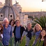 A welcome view of Rome from Hotel Pace Helvezia's rooftop terrace.