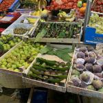 Fresh vegetables in the market.