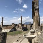 Temple ruins in Pompeii.