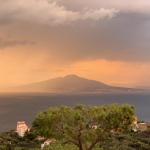 An ominous looking Mt. Vesuvius.