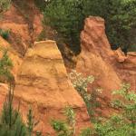 The stunning Ochre cliffs near Roussillon.