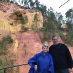 Doug and Gail in the Ochre Canyon.