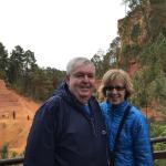 Fred and Marie in Roussillon.