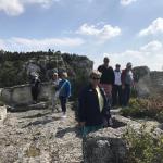 Exploring the old Castle of Les Baux.