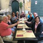 A wonderful meal "al fresco" in Lucca.