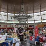 Check out the chandelier in this Autogrill!