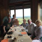 The Market Basket Six enjoy lunch with a view at Ristorante La Terrazza in San Gimignano. 