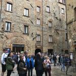 Enjoying a "rainy" guided tour of Volterra with Moira.