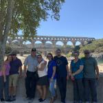 The VC group enjoying the Pont du Gard in France.