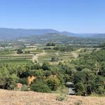 The stunning Luberon Valley as seen from Gorde.