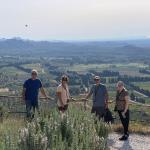 A wonderful spot for a photo high above the valley of Les Baux.