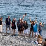 Having fun on the French Riviera.
