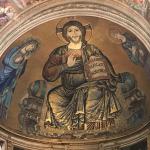 The beautiful 11th century mosaic in the Pisa Duomo.