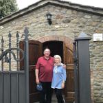 Richard and Gail in their little cottage, the old "pig sty".