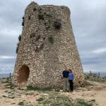 Larry and Peggy with a 2nd century Roman watch tower.
