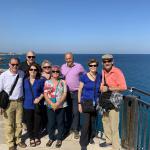 Enjoying the seaside village of Polignano a mare with our guide Geo.