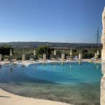 A lovely pool with a view over the countryside.