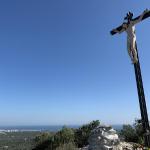 A stop at the hilltop shine of the cross with views of the valley and sea below.