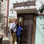 Larry and Peggy are ready for our lunch in Alberobello.