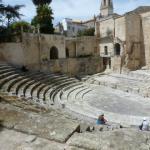 Roman theatre ruins in Lecce.