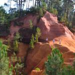 The Ochre cliffs near Roussillon.