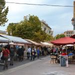 The Cours Saleya market in Old Town Nice.