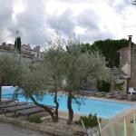 The lovely pool area at Hotel du Soleil.