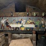 An underground cellar at Trattoria Etrusca in Orvieto.