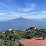 Mount Vesuvius and the Bay of Naples from Hotel Il Nido in Sorrento.
