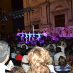 Hitting a dance festival in Pienza.