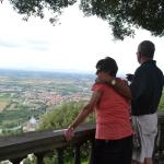 Jan and Jeff enjoy the amazing views from Cortona.