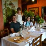 Donald, Cynthia and Emily after the 3 hour feast.  "Did I really eat and drink all of that?"