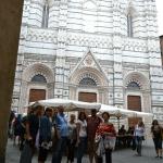 The group at the Duomo in Siena.