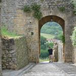 Donald checking out the beautiful view at Monterriggione.