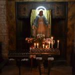 Inside the San Lorenzo chuch at Badia a' Coltibuono.