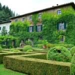 The lovely garden at Badia a' Coltibuono.