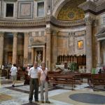 Gary and Ruth inside the Pantheon.