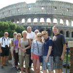 The Roman Colosseum.