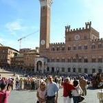Barbara and Brad at Il Campo, the heart of Siena.
